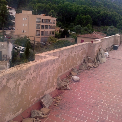 COLOCACION DE FIOLAS EN MURETE