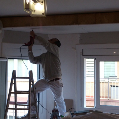 Colocación  de pladur y pintado