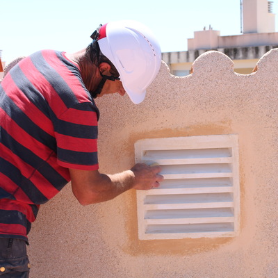 Colocación de respiraderos.