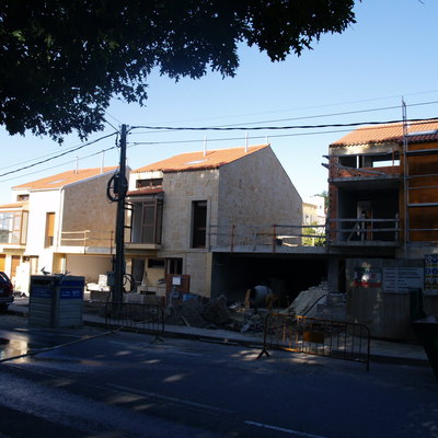 Construción de tres chalets adosados 