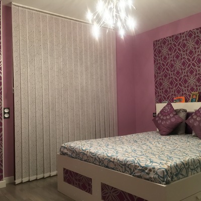 Cortina Vertical tejido decorativo