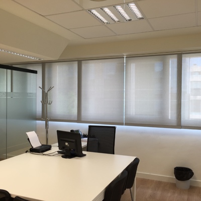 Cortinas Panel Japones de Polyscreen 1% Oficinas 