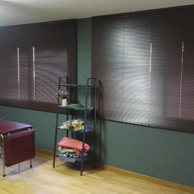 Cortinas venecianas de aluminio