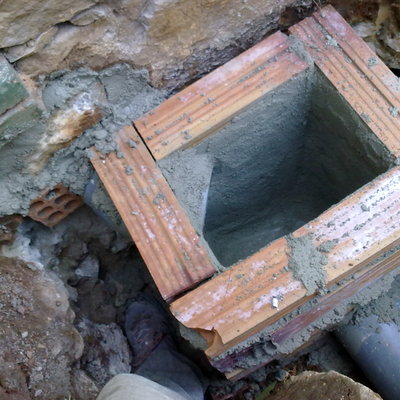 Creación de arqueta intermedia.