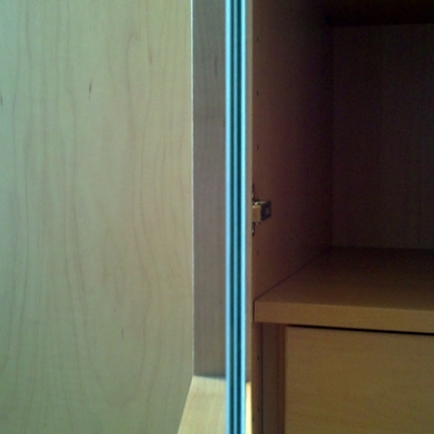 cristal mate doble por testa en las puertas