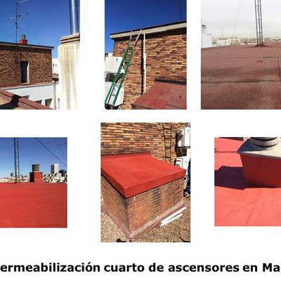 Impermeabilización cuarto de ascensores