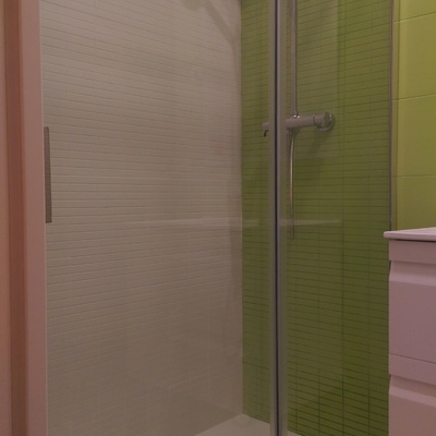 Cuarto de Baño - mampara de cristal