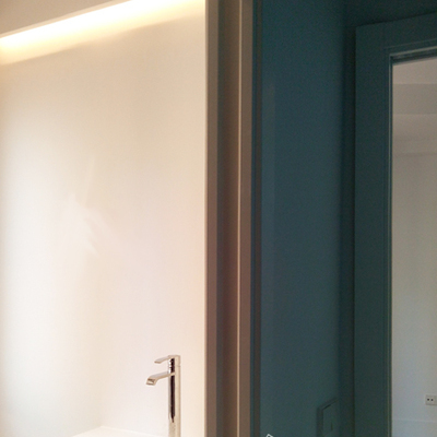 Cuarto de baño principal desde el vestidor