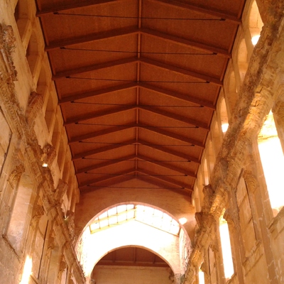 Cubierta de la Iglesia del Santuario de la Vall de Crist en Altura, Castellón