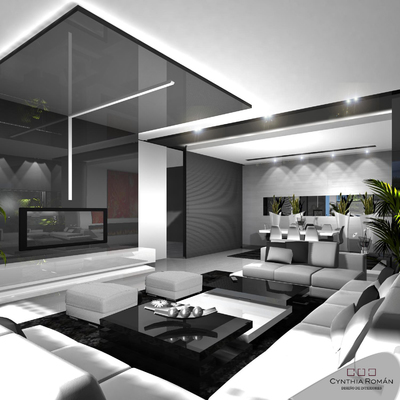Cynthia Román (Diseño de Interior) Interiorismo de vivienda particular