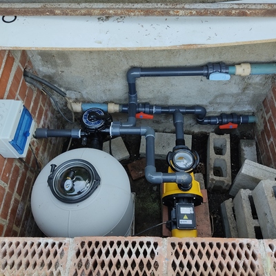 Cambio de depuradora piscina.