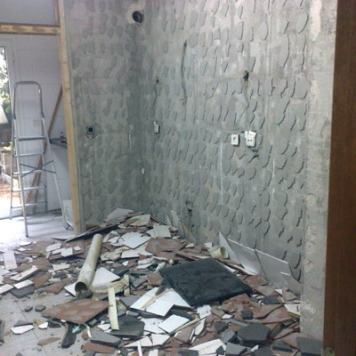 Derribo antigua cocina.