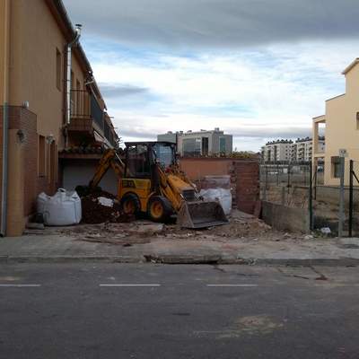 reforma muro terraza con obra vista