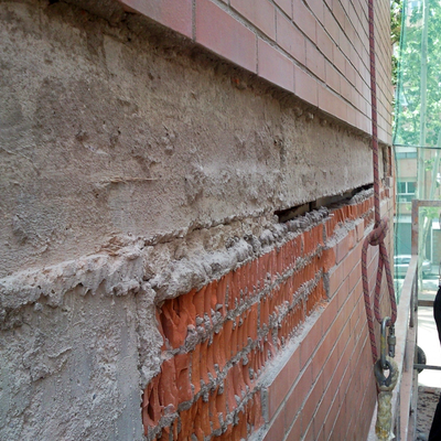 Desplome de pared medianera