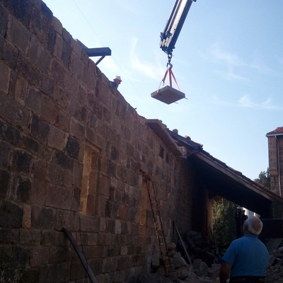 Detalle colocación losas de alero