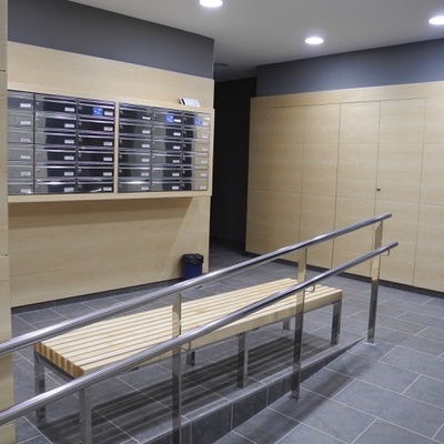 Detalle de banco de madera