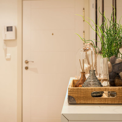 Detalle de la zona de entrada a la vivienda.