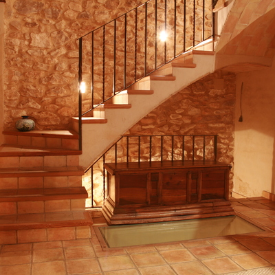 Detalle escalera en planta baja