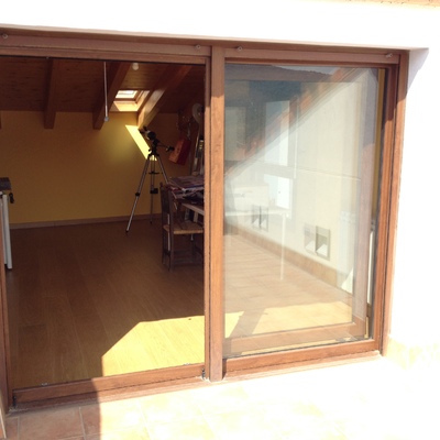 Detalle puerta oscilo-paralela