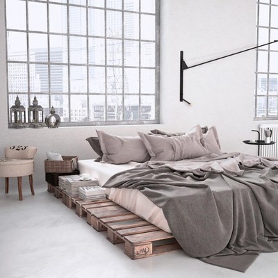 Dormitorio microcemento