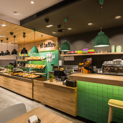 División panadería y cafetería - El Taller