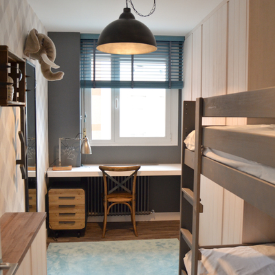 Dormitorio infantil estilo industrial