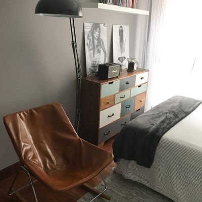 Dormitorio vintage en Bilbao