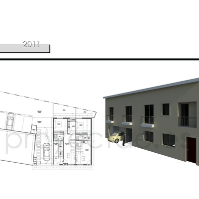 Edificio residencial multifamiliar y aparcamiento