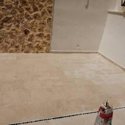 Mastreado y embaldosado de patio