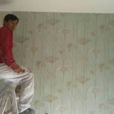 Aplicación de pintura y empapaleado  de papel tapiz