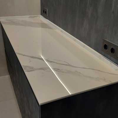 Encimera Laminam Bianco Statuario Lucidato Venato