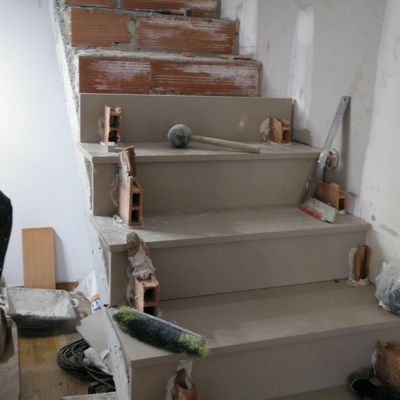 Proceso Escalera Silestone con compensado