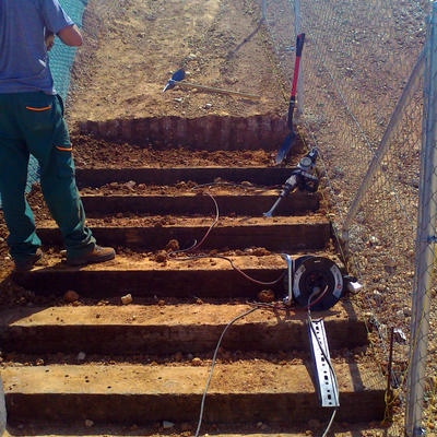 ESCALERA DE TRAVIESAS DE TREN