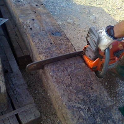 ESCALERA DE TRAVIESAS DE TREN