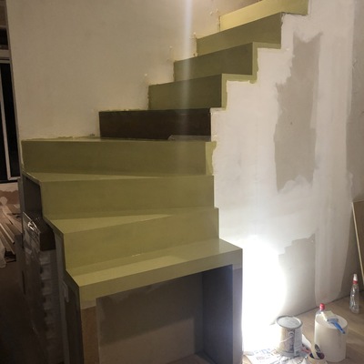 ESCALERA METALICA FORRADA EN DM