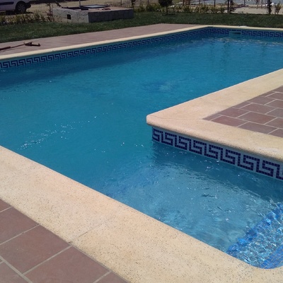 Escalinata realizada en obra