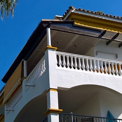 Cubierta de panel sandwich teja