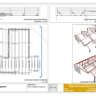 PROYECTO TÉCNICO PARA SUSTITUCIÓN DE CUBIERTA EN VIVIENDA UNIFAMILIAR EN PONTEAREAS