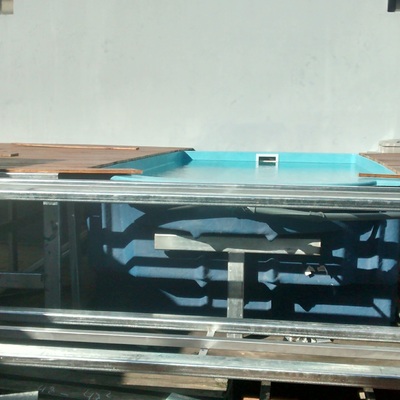 Tarima de madera en altura.