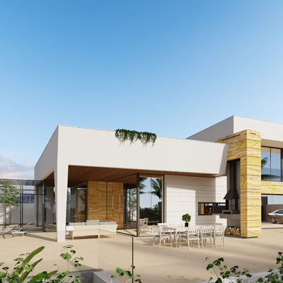 Estudio CGM Infografías. Render San Juan de los Terreros, Pulpí, Almería