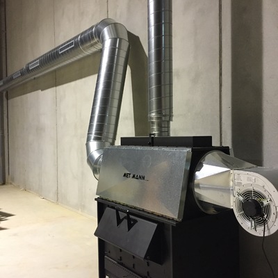 Estufa de leña industrial