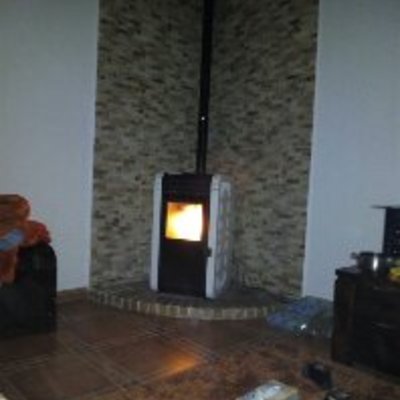 Estufa de pellet.