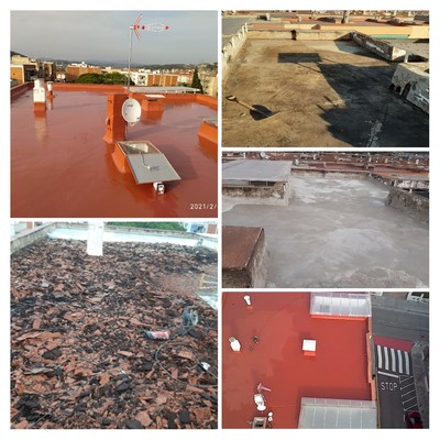 rehabilitación cubierta impermeabilización