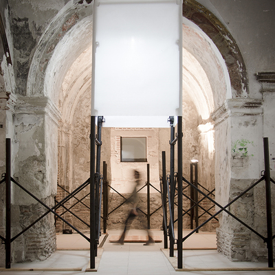 Exposición sobre obras de consolidación estructural en San Jerónimo de Baza.