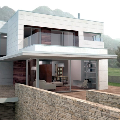 Fachadas Sur y Oeste