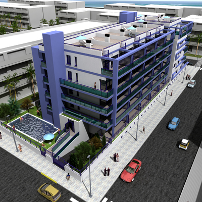 FACHADAS SUR Y OESTE