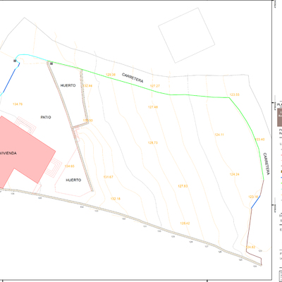 Levantamiento topográfico de finca en Los Corrales de Buelna