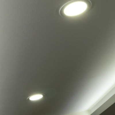 Instalación tira led luz indirecta y focos led