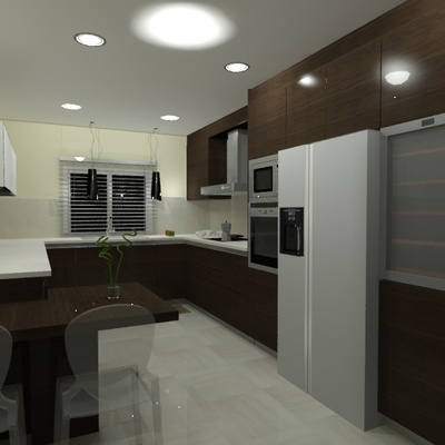 Foto cocina con electrodomesticos