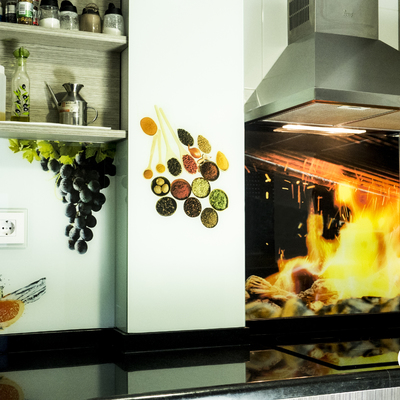 Frentes de encimera de Vidrio